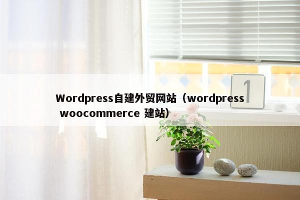 Wordpress自建外贸网站（wordpress woocommerce 建站）