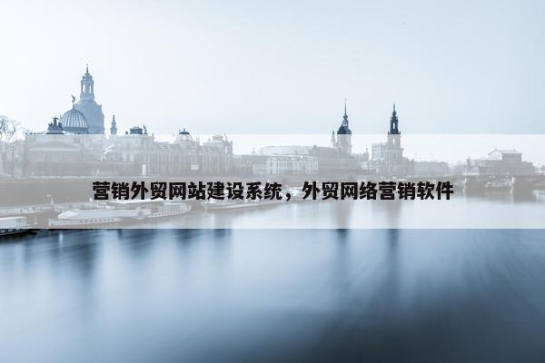 营销外贸网站建设系统，外贸网络营销软件