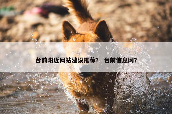 台前附近网站建设推荐？ 台前信息网？