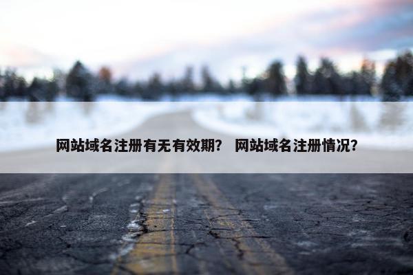 网站域名注册有无有效期？ 网站域名注册情况？