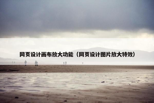 网页设计画布放大功能（网页设计图片放大特效）