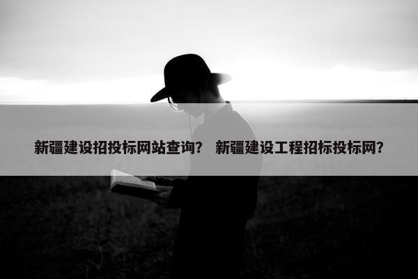 新疆建设招投标网站查询？ 新疆建设工程招标投标网？