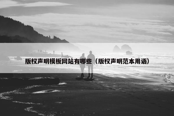 版权声明模板网站有哪些（版权声明范本用语）