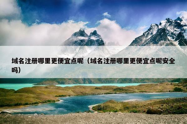 域名注册哪里更便宜点呢（域名注册哪里更便宜点呢安全吗）