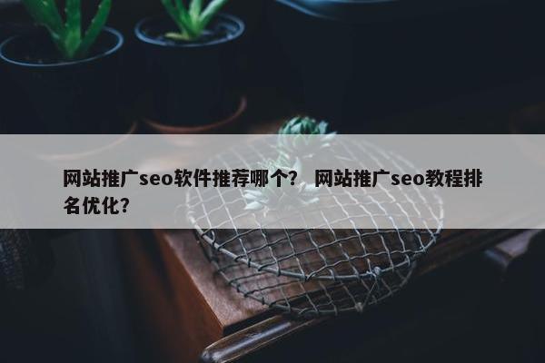 网站推广seo软件推荐哪个？ 网站推广seo教程排名优化？