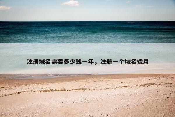 注册域名需要多少钱一年，注册一个域名费用