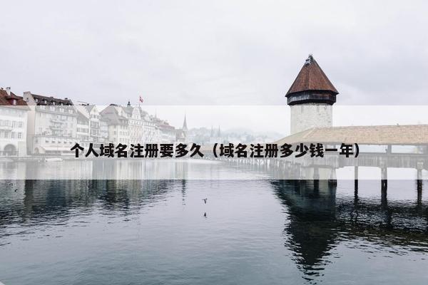 个人域名注册要多久（域名注册多少钱一年）