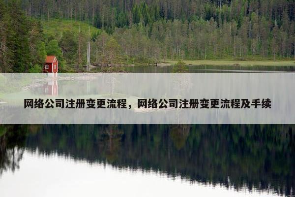 网络公司注册变更流程，网络公司注册变更流程及手续