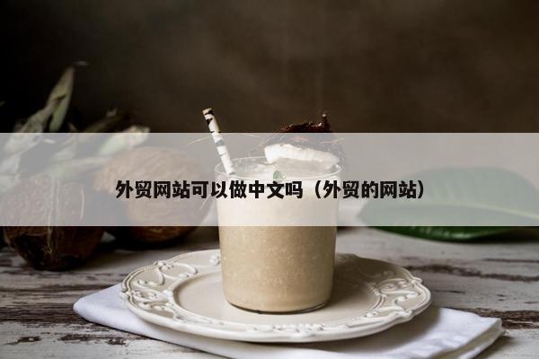 外贸网站可以做中文吗（外贸的网站）