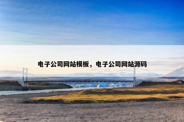 电子公司网站模板，电子公司网站源码