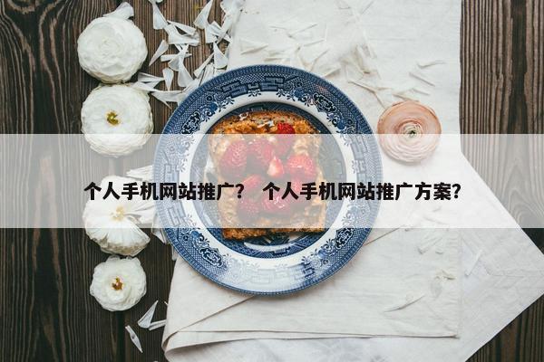 个人手机网站推广？ 个人手机网站推广方案？