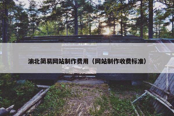 渝北简易网站制作费用（网站制作收费标准）