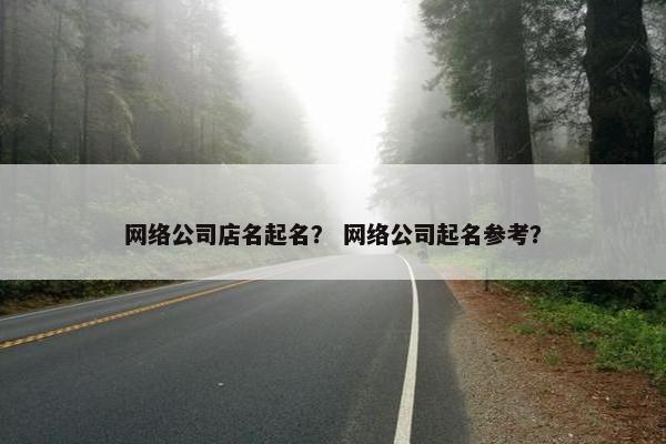 网络公司店名起名？ 网络公司起名参考？